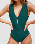 Luxueus shaping-badpak met diepe V-hals