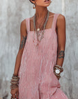 Pheralyn - Losse dames jumpsuit met minimalistische strepen en vierkante hals