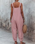 Pheralyn - Losse dames jumpsuit met minimalistische strepen en vierkante hals