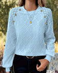 Gisellae - Blouse met Patroon en Lange Mouwen
