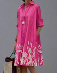Elisetta - Elegante damesjurk van kreukvrije stof