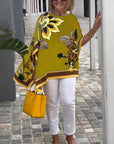 Rheala - Bedrukte casual blouse