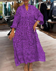 Inga - Luchtige Gekleurde Maxi Dress