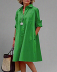 Elisetta - Elegante damesjurk van kreukvrije stof