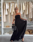 Brisaya - Elegante Strapless Maxi Dress