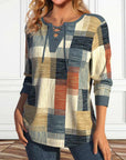 Erin -Top met geometrische print