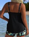 Laluna® Gestreepte Tankini met Bijpassende Tweedelige Strandshort – Stijlvol aan het Strand