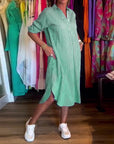 Cato - Gestreepte blousejurk voor dames