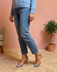 Qovira - Dames Sandalen Comfortabel Elegante Stabiele Hak Vintage Stijl Dagelijks