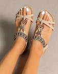 Hovira - Comfortabele Boheemse Platte Sandalen in Ibiza Chic Stijl