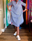 Cato - Gestreepte blousejurk voor dames