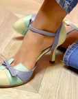 Qovira - Dames Sandalen Comfortabel Elegante Stabiele Hak Vintage Stijl Dagelijks