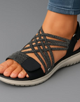 Janira - Dames sandalen met comfortabele verstelbare gevlochten banden
