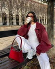 Faye - Oversized Leren Jas
