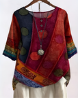Elvoria - Zachte en Flatterende Boheemse Blouse