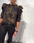 Bellamy - Blouse met Puffmouwen en Volants