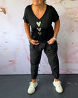 Tavira - Comfortabele casual broek met zak en effen kleur
