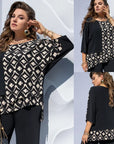 Evaria - Elegante Blouse met Ronde Hals voor Dames