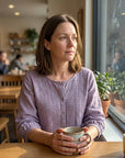 Sorivelle - Geborduurd damesblouse van katoen en linnen met 3/4 mouwen