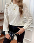 Gisellae - Blouse met Patroon en Lange Mouwen