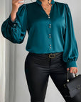 Thaliravelle - Elegante Blouse met Puffmouwen en V-hals