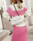 Annabelle - Tweedeling set met Ribstructuur