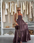 Brisaya - Elegante Strapless Maxi Dress