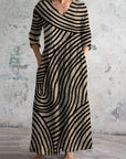 Arianna - Elegante en praktische gestreepte jurk
