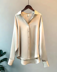 Leyla - Stijlvolle Santijnen Blouse