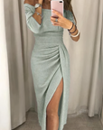 Jane - Off-shoulder glitterjurk