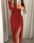 Jane - Off-shoulder glitterjurk