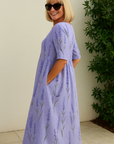 Gavessia - Midi jurk voor dames met een elegante casual print