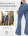 Rovindra - Hoge Taille Flared Jeans Dames