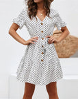 Zoe - Polka Dot Boho Beach Dress