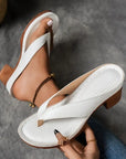 Fynavelle - Dames sandalen met comfortabele hak en elegante ergonomische zool
