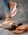 Fynavelle - Dames sandalen met comfortabele hak en elegante ergonomische zool