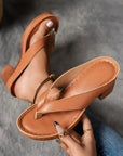 Fynavelle - Dames sandalen met comfortabele hak en elegante ergonomische zool