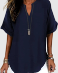 Sylmira - Elegante Losse Blouse met V-hals