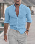 Larkin - Men's Cotton Linen Shirt