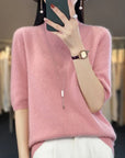 Felicity - Women Short Sleeve Knitted Sweater