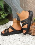 Sylaria - Dames sandalen platform kruisbanden EVA zool comfort