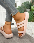 Sylaria - Dames sandalen platform kruisbanden EVA zool comfort