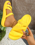 Sylaria - Dames sandalen platform kruisbanden EVA zool comfort