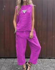 Ardelle - Chique tweedelige set - mouwloze top en elegante broek