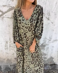 Gisela - Luchtige zomerjurk met luipaardprint