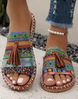 Erythia - Vrouwen platte sandalen me comfortabele zool