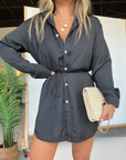 Demi - Satijnen korte jumpsuit