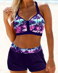 Janette - Elegante hooggetailleerde geribbelde bikini