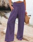 Ebony - Jogger Elastic Waist Oversized Trousers