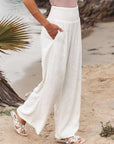 Ebony - Jogger Elastic Waist Oversized Trousers
